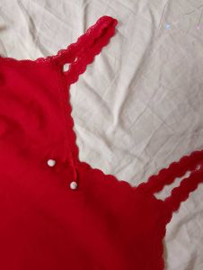 Cute Red Cami Top🎀❤️🫶🏻