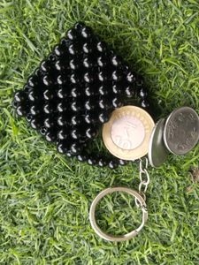 Handmade Beaded Keychain
