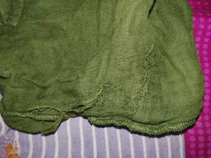 Olive Green Button-Down Top