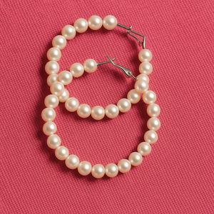 Pearl Hoop Earrings