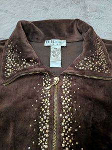 D&amp;D lifestyle Brown Embellished Jacket