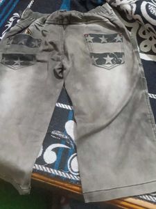 Boys&#39; Gray Wash Cargo Shorts