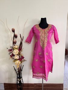 Beautiful Chanderi Silk Stitched Kurta