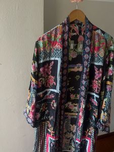 Multi Floral Natural KIMONO
