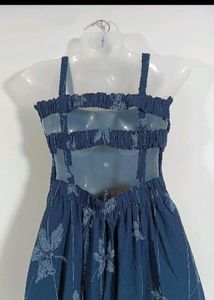 Dark Blue Dress With Coat ( Woman)