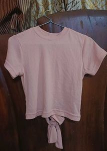 Peach Crop Top