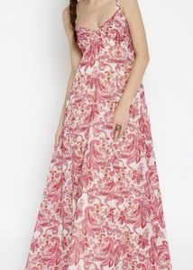 Pink Pattern Maxi Dress