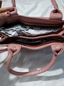 Quilted Pink Handbag