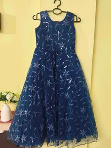 Elegant Blue Girls' Dress
