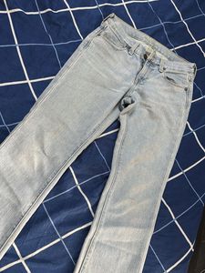 Light Blue Straight Fit Denim