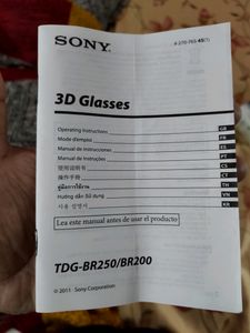 Sony Bravia X-reality Active Shutter 3D Tv Glasses