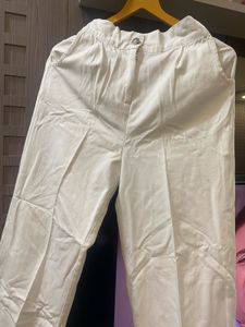 White Wide Leg Pants