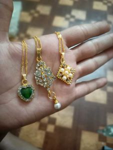 beautiful different pendants with chain 💝