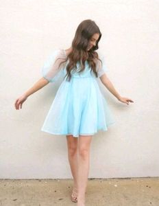 Women Organza Mini Dress