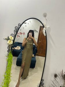 Sequins Work Party Gown