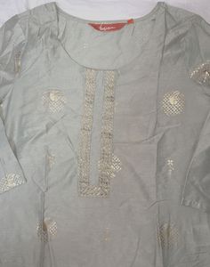 Elegant Kurta with Gold Detailing