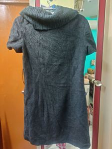 woolen highneck dress