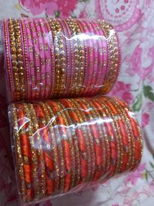 PINK🩷&amp; ORANGE 🧡 BANGLES