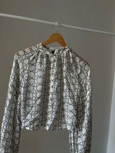 MINT VELVET Cream Geometric Print Blouse