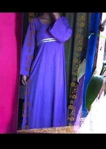 Elegant Purple Ethnic Gown(customised)