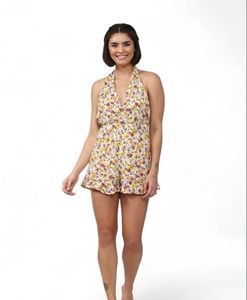 Floral Halter Neck Jumpsuit