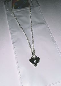 Silver Chain With Heart Charm Attached 💓