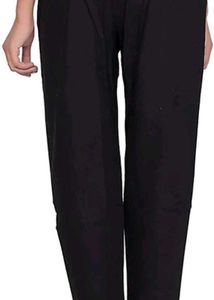 Black Cropped Linen Pants