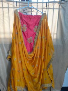 Pink Embroidered Lehenga Choli