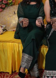 Green Sharara Suit
