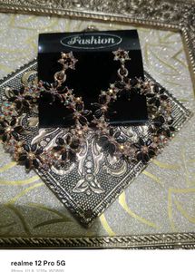 Floral Hoop Earrings