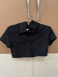 Black Colour Crop Top