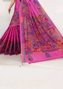 New kantha stitched saree with blouse piece