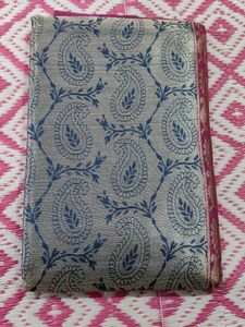 Elegan BLUE AND PINK COBINATION SAREE