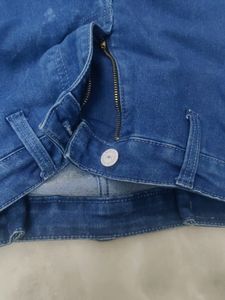 Blue Wide Leg Jeans