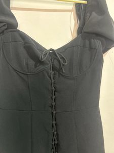 Chic Black Off-Shoulder Mini Dress