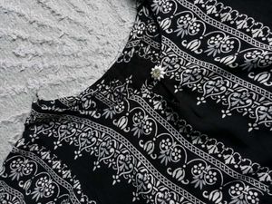 Black &amp; White Patterned Dress