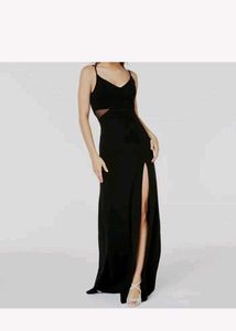 Elegant Black Azazie Dress (A6)