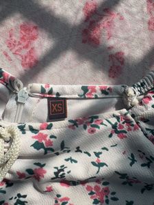 white and pink mini dress