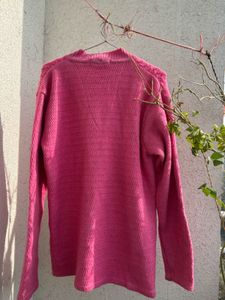 Pink Knit Cardigan