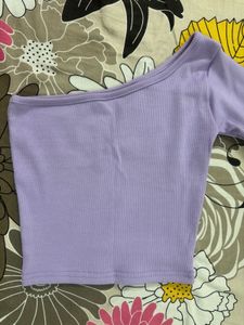 Lilac One-Shoulder Top