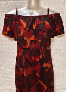 Dresses Starting Rs.99 Only/- Orange Red Dres