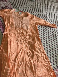 Peach colour kurta