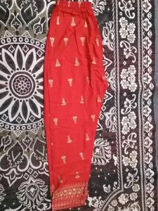Red Colour Palazzo