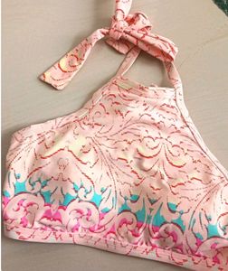 Bralette Top, Goes Well With Skirts And Demins , Can Be Tied From Neck And Back