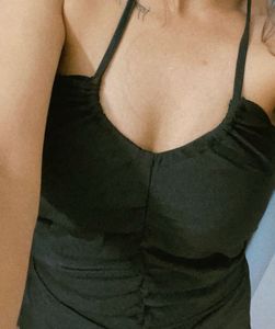 Strapless Black Bodycon Dress