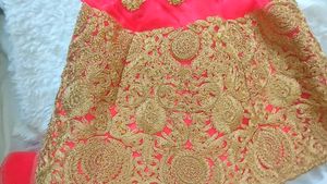 Magenta Bridal Lehenga Set With Dupatta