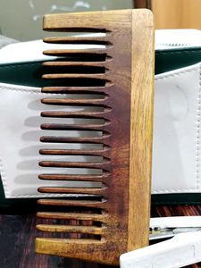 Wide Toothed Wooden  Neem Comb