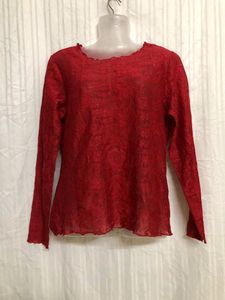 Red Full Sleeve Top