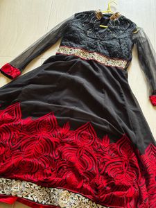 Black Anarkali Gown