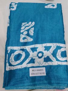 Elegant Blue Silk Saree